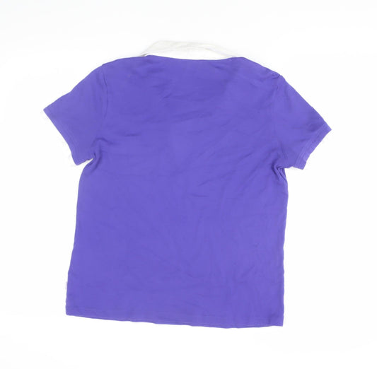 Maine New England Women Purple Polo Size 14