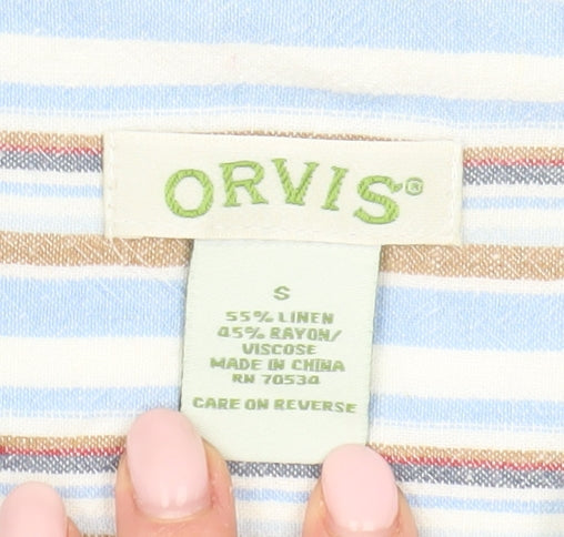 Womens UK Size S Orvis Multicoloured Basic Button-Up