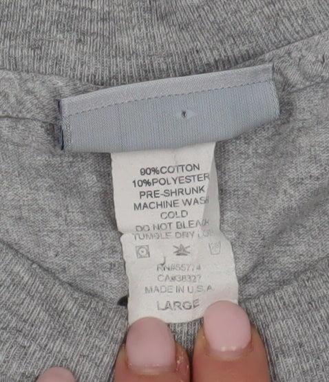 Reebok Men's Grey Cowboys T-Shirt, Large, Short Sleeve