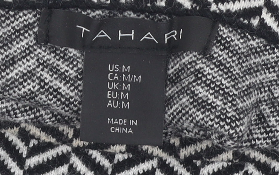 Womens UK Size M Tahari Black Pullover Jumper