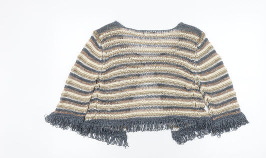 James Lakeland Women's Multicoloured 3/4 Sleeve Cardigan