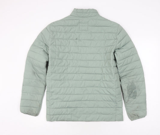 Unisex Adults UK Size M JACK & JONES Green Puffer Jacket