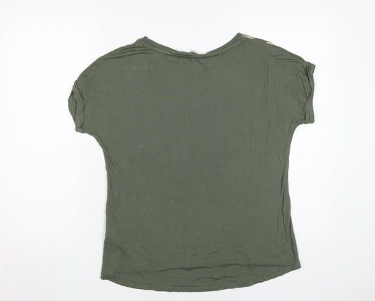 Womens UK Size M Oasis Green Basic T-Shirt