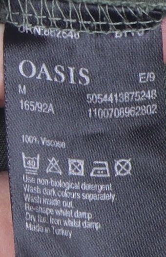 Womens UK Size M Oasis Green Basic T-Shirt