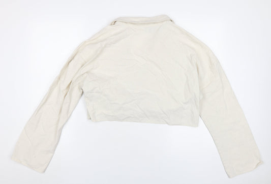 Womens UK Size 18 In the Style Beige Cropped Blouse