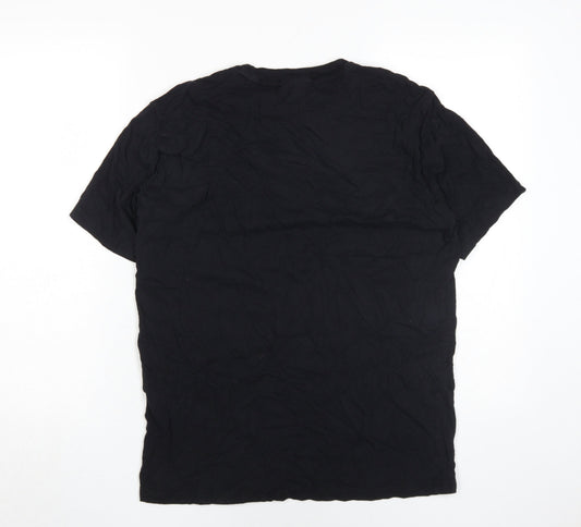 Mens UK Size M Champion Black T-Shirt