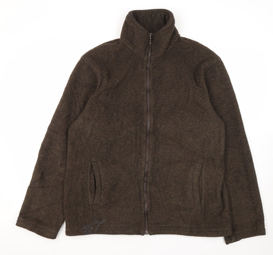 Mens UK Size S Thomas Nash Brown Fleece