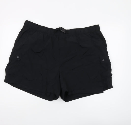 Marks & Spencer Womens Black Athletic Shorts