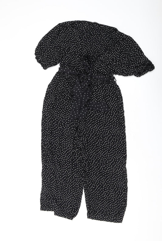 Womens UK Size 6 Accessorize One-Piece Black Jumpsuit