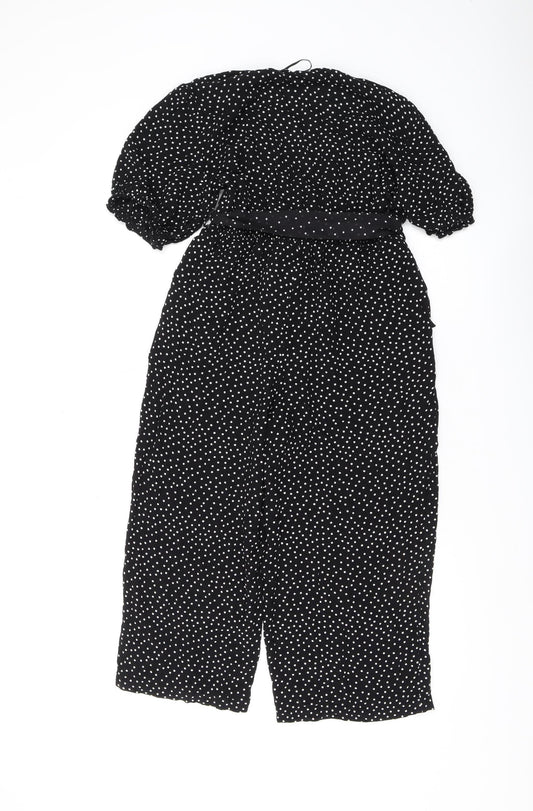 Accessorize Black Polka Dot Women's Jumpsuit Size 6