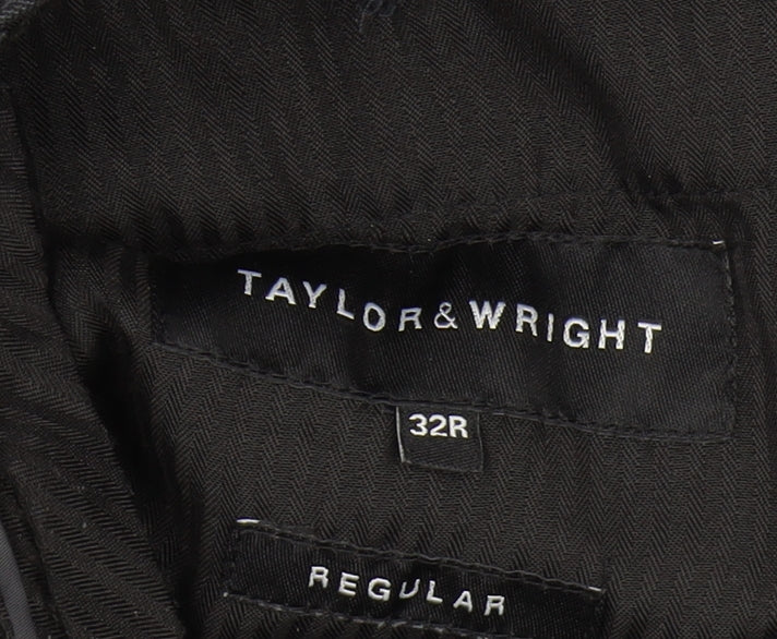 Taylor & Wright Men's Black Dress Pants, Size M, Regular Fit