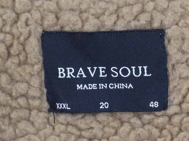 Womens UK Size 20 Brave Soul Beige Basic Jacket