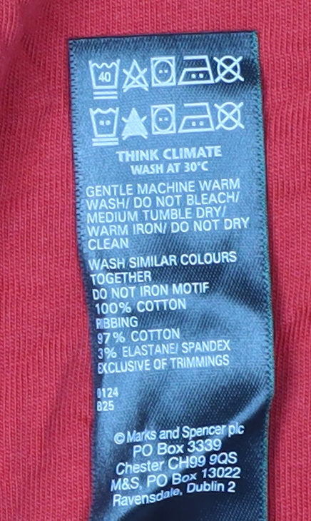 Marks and Spencer Men’s Red XL England Euro 2024 T-Shirt