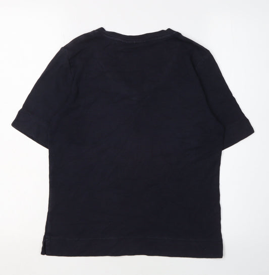 Womens UK Size S CC Black Basic T-Shirt