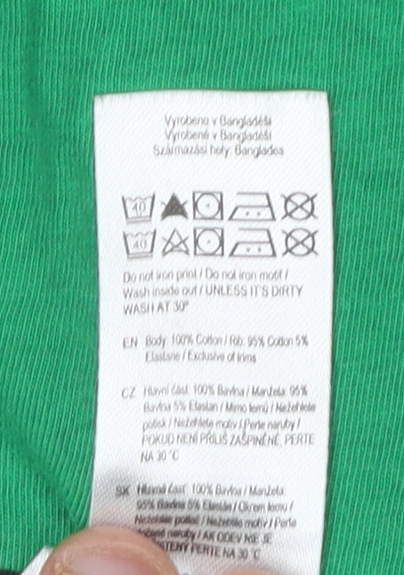 Tescos Boys Green Grinch Sequin T-Shirt 8-9 Years Christmas Fun