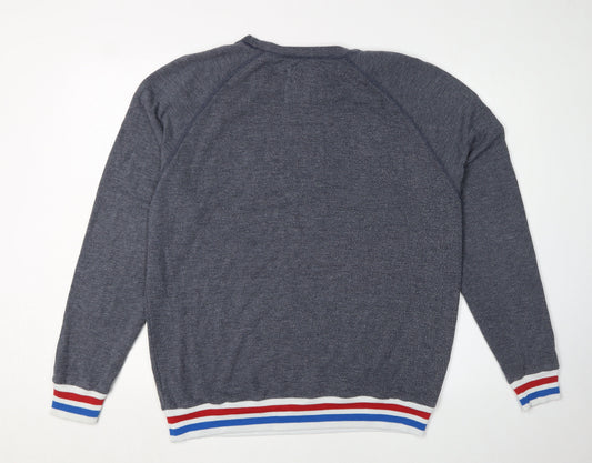 Mens UK Size M Hollister Grey Pullover Sweatshirt