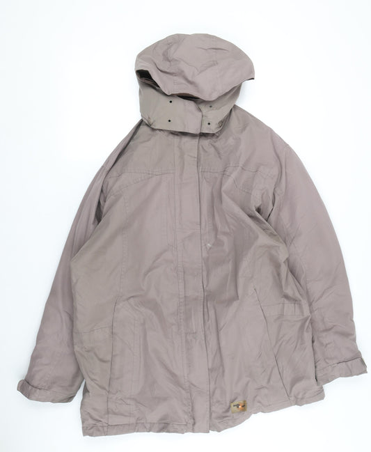 Mens UK Size 18 Arctic Storm Beige Parka Coat