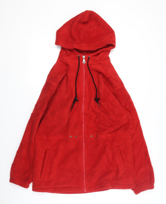 Womens UK Size M Lands' End Red Basic Jacket