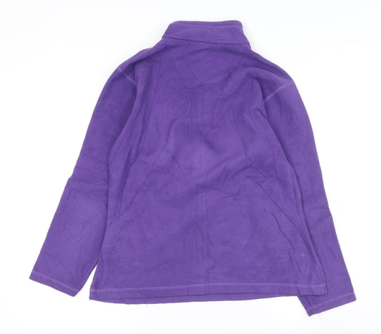 Regatta Women's Purple Fleece 1/4 Zip Sweatshirt Size 12