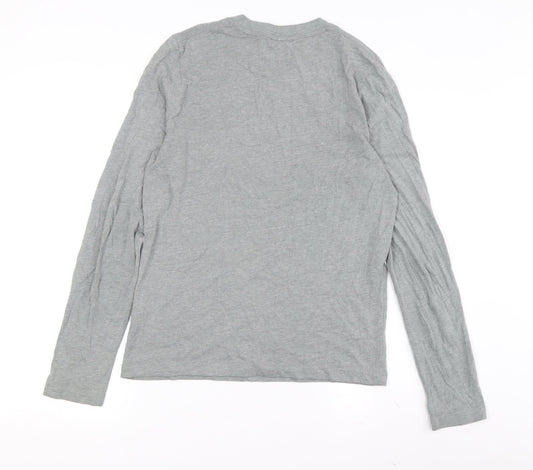Teens UK Size S Hollister Grey Basic T-Shirt