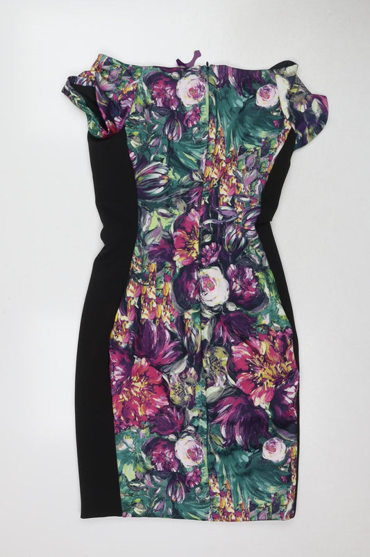 Amy Childs Women's Multicoloured Bodycon Dress Size 12