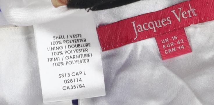 Jacques Vert Women's Floral Blouse, Square Neck, Size 14