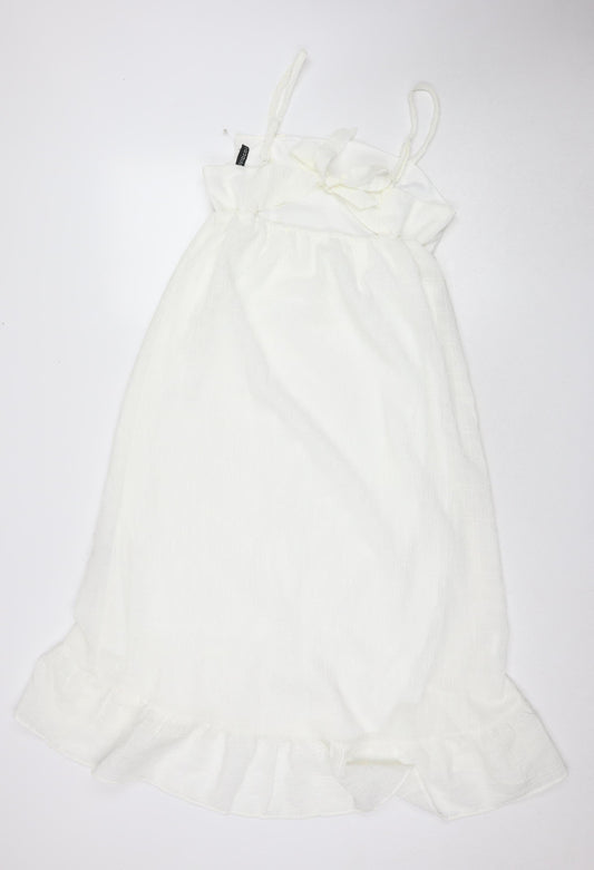 H&M Divided Women’s White Halter Dress Size S