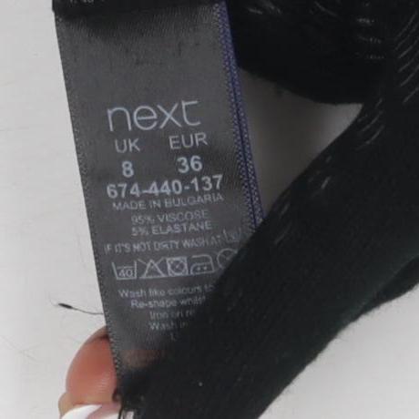 Next Women's Black Strapless Sheath Dress Size 8