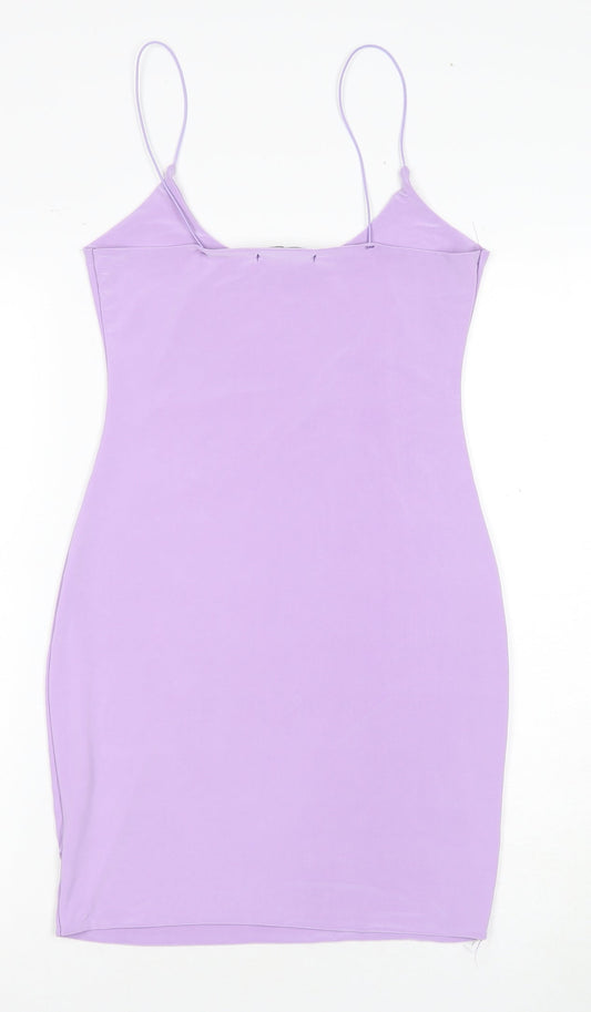 Missy Empire Women's Purple Slip Dress Size 12