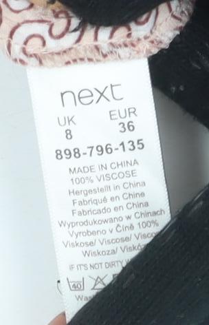 Next Women's Multicoloured Floral Slip Dress Size 8