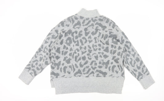 Womens UK Size M Oasis Grey Pullover Jumper
