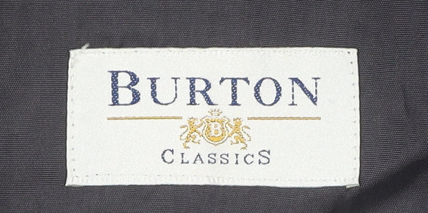Mens UK Size 42 Burton Regular Black Suit Jacket