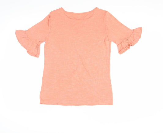 LOFT Women's Orange M Basic T-Shirt