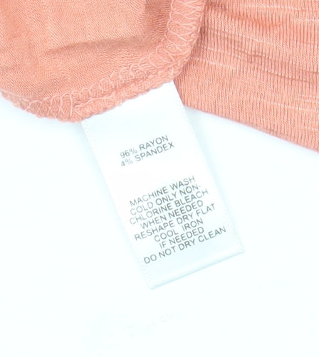 LOFT Women's Orange M Basic T-Shirt