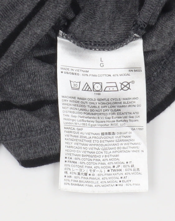 Womens UK Size L Gap Grey T-Shirt