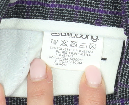 Billabong Men's Purple Chino Shorts Size M with Pockets