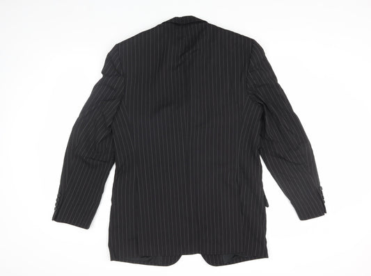 Mens UK Size 38 Tom English Regular Black Suit Jacket