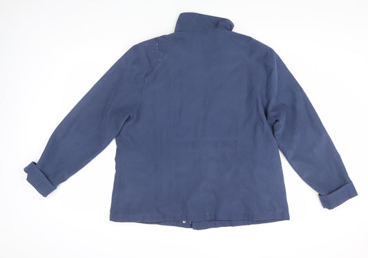 Womens UK Size 22 Finesse Blue Basic Jacket