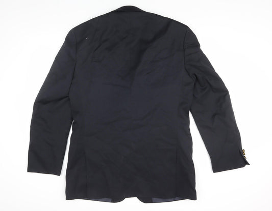 Mens UK Size 40 BHS Regular Black Suit Jacket