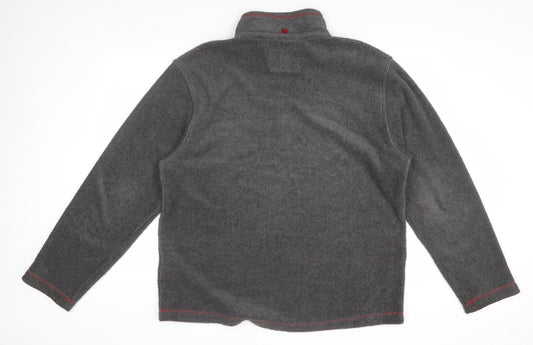 Mens UK Size L Marks and Spencer Grey 1/2 Zip Sweatshirt