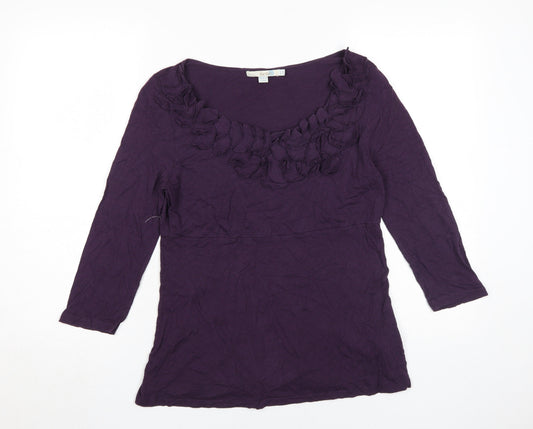 Womens UK Size 12 Boden Purple Basic Blouse