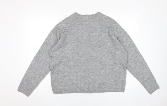 Womens UK Size S H&M Grey Pullover Jumper