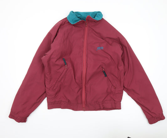 Mens UK Size S Albris Red Windbreaker Coat