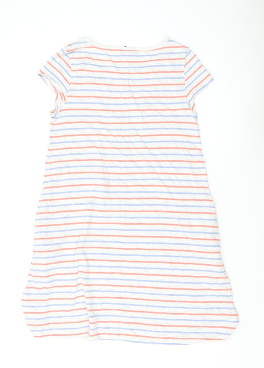 Gap Women's Multicoloured Striped T-Shirt Dress S