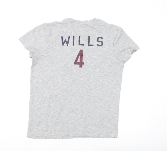 Jack Wills Men's Grey Short Sleeve Regular Fit T-Shirt