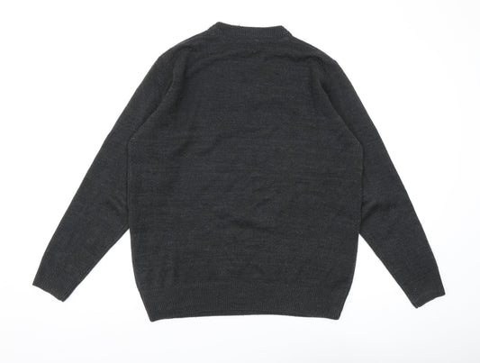 James Pringle Men's Black V-Neck Pullover Jumper M