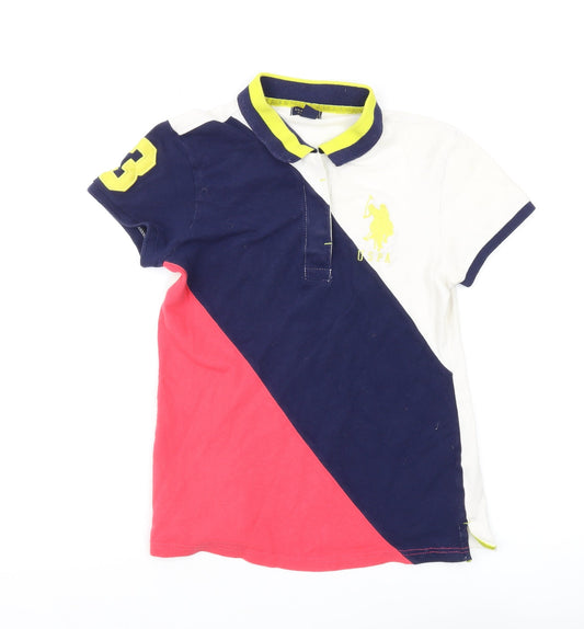 Unisex Adults UK Size M U.S. Polo Assn. Multicoloured Basic Polo