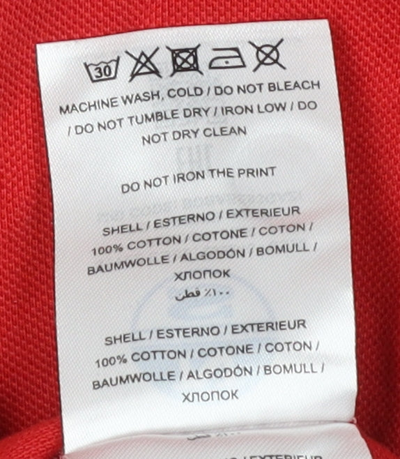 North Sails Men's Red Polo Shirt L Cotton Regular Fit