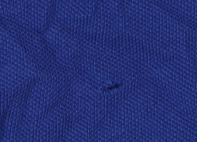 Score Draw Men's Blue Retro Polo L Short Sleeve