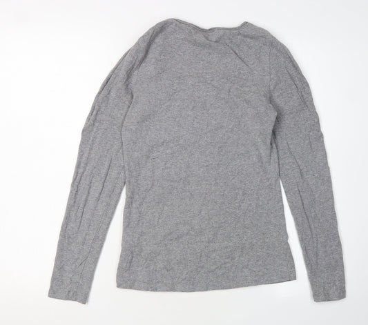 Peter Storm Womens Grey Long Sleeve Basic Top Size 8
